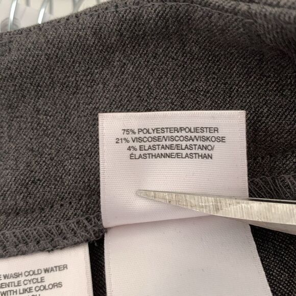 NWT Jones New York Signature Stretch Gray Dress Pants Size 6 - Picture 10 of 11